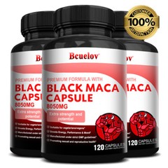 Maca Root 2800mg – 120 Capsules – High Strength Black Maca Extract Capsules