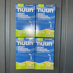 NUUN SPORT HYDRATION ELECTROLYTE DRINK MIX LEMON LIME (4) 10 PACKS ( 40 TOTAL )