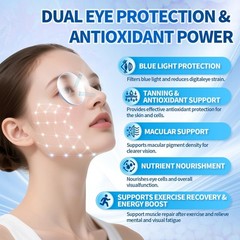 14-in-1 Astaxanthin & Lutein 12mg, Zeaxanthin Softgels – 6 Month Supply, Eye & S