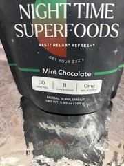 MoonBrew Mint Chocolate Night Time Superfoods Herbal Sleep Help Exp: 03/2027
