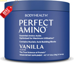 Perfectamino Powder BCAA EAA Pre Post Workout Muscle Recovery Vanilla 30srv US