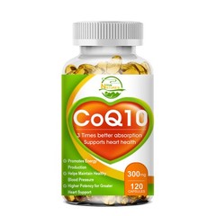 CoQ-10 300mg 120 Softgels Coq10 Co Q10 Coenzyme Cardiovascular Heart Support