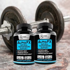 AlphaFX Men’s Testosterone Booster, Estrogen Blocker, Energy, Libido, 90 Capsule