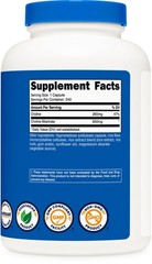 Nutricost Choline Bitartrate 650mg, 240 Vegetarian Capsules-Non-GMO, Gluten Free