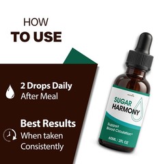 (6 Pack) Sugar Harmony Drops, SugarHarmony Maximum Strength Blood Support