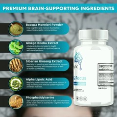 Neurosync Brain & Focus Cognitive Pills to Improve Memory & Brain Fog 60ct