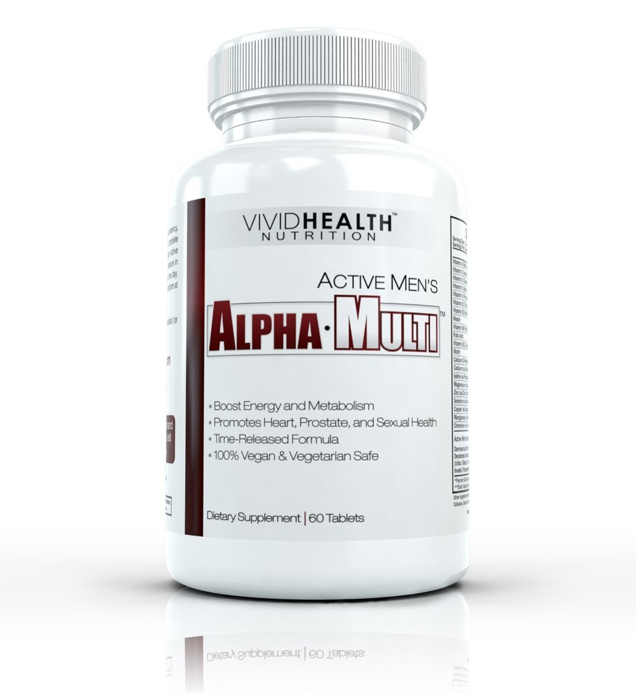 Active Men’s ALPHA MULTI Daily Multivitamin for Men | High Potency Formula, 60ct