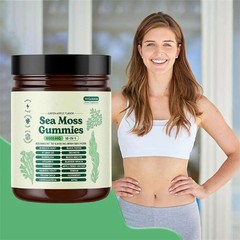 1 Sea 16 Organic Moss Gummy | Irishmoss Extract 6000Mg | Apple Green Flavor in
