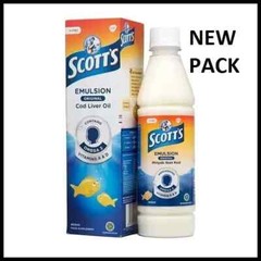 1 Bottles X 400ml SCOTT Emulsion Cod Liver Oil EXTRA Original Flavor