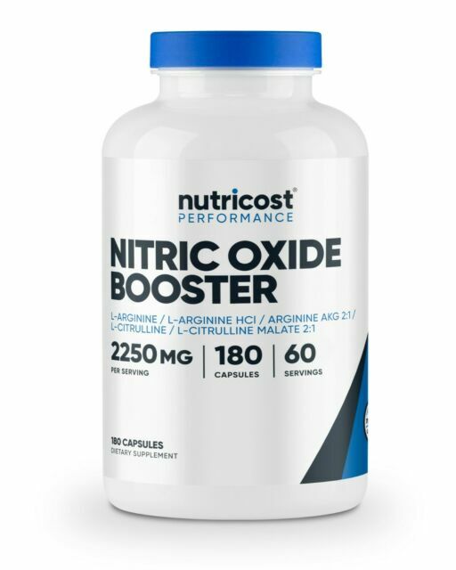 Nutricost Performance 750 mg Nitric Oxide Booster Capsule – 6.74 oz