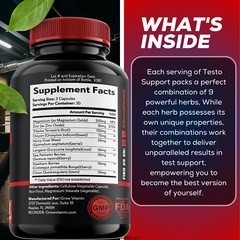 PRIME LABS TESTOSTERONE Booster Men’s Test Natural Stamina Endurance 90 Capsules