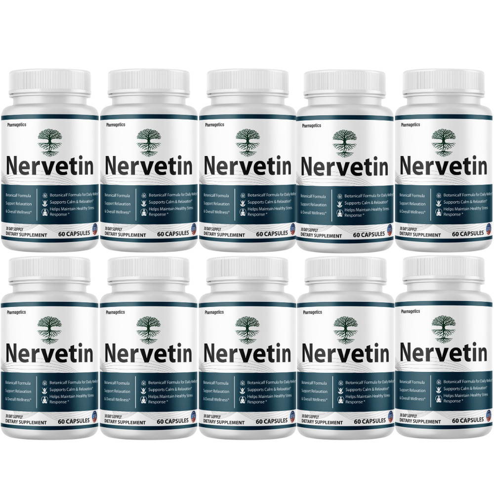Nervetin Neuropathy Supplements, Nerve tin Advanced Nerve (10 Bottles) Official