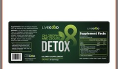 LiveGood Chlorophyll Zeolite Detox Boost Energy Clearer Skin and Immune Function