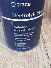 NEW SEALED Trace Electrolyte Stamina Big Bottle 300 tabs Factory Sealed 09/2027