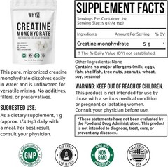 100g Creatine Monohydrate Powder | Micronized Unflavored 20 Servings