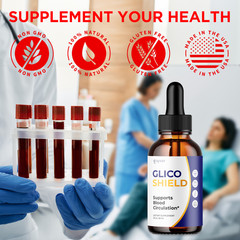 (5 Pack) Glico Shield Blood Support Drop GlicoShield Vitamin Formula 150 Serving