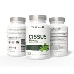 VitaCosmoX Cissus Quadrangularis Extract Maximum Strength 8000mg 120 Capsules
