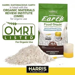 Harris 10.5 lbs. Diatomaceous Earth Food Grade 100% with 21 lbs. Powder 2-Pack