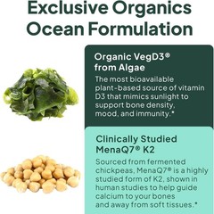 Next-Level D3 + K2 Formula: Organic Softgels for Optimal Bone Health – 30 Count