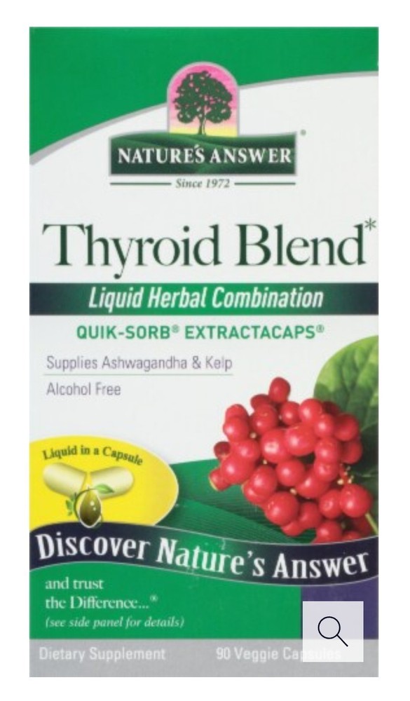 Nature’s Answer Thyroid Blend Quik-Sorb Extracaps 90 CT- Expires 3/26