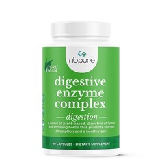 Vegan Digestive Enzyme Complex – Daily 90 Count (Pack of 1), No Color