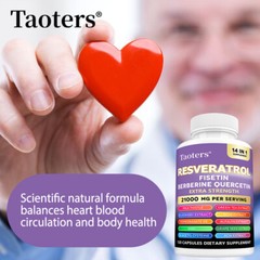 Resveratrol Capsules – W/ NAD+, Berberine, Quercetin, Grape Seed, Milk Thistle