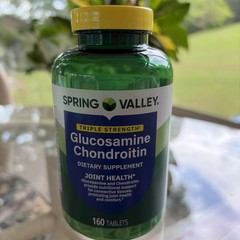 Spring Valley Triple Strength Glucosamine Chondroitin 80 Tablets Exp 07/2028