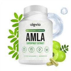 5x Alevia Organic Amla Capsules 1000mg Indian Gooseberry Antioxidant Supplement