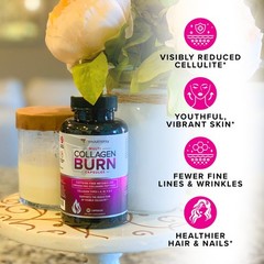 Multi Collagen Burn: Hydrolyzed Protein Peptides, Hyaluronic Acid, Type I,II,III