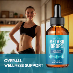 (5 Pack) Metabo Drops Liquid Supplement Weight Loss Fat Burner Healthy Digestion