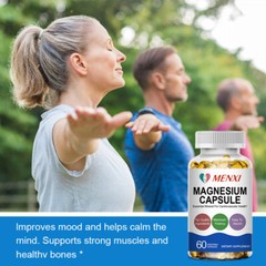 Magnesium Glycinate High Absorption,Improved Sleep,Stress & Anxiety Relief 120Pc