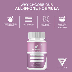 (5 Pack) Derma Essential Capsules, DermaEssential Supplement (300 Capsules)