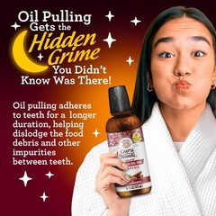 GuruNanda Cinnamon Oil Pulling Mouthwash, Promotes 16 Fl Oz (Pack of 1)