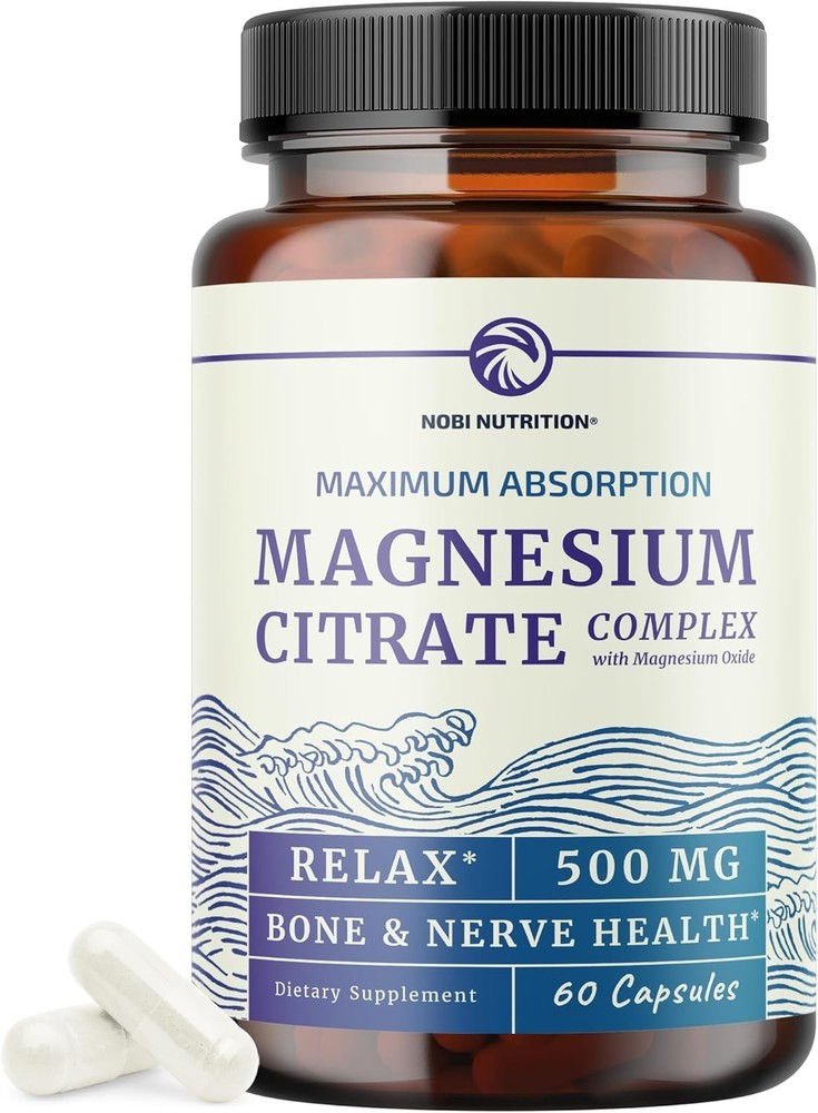 Magnesium Citrate Complex 500 MG for Constipation, Digestion, Calm & Relaxation