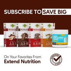 Extend Sugar Free Protein Bars, Perfect Diabetic Snacks, High Protein and Fib…