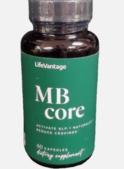 LifeVantage MB Core 60 Capsules New Sealed Supplement Naturally Reduce Cravings