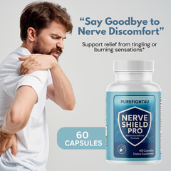 Nerve Shield Pro Mental Focus & Memory Support Supplement – 5 Bottles
