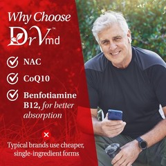 Circulation & Blood Flow Support – CoQ10, Betaine, Benfotiamine, NAC, B-Complex