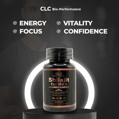 CLC Bio-Performance Shilajit for Men & Ashwagandha 60 Count (Pack of 1)