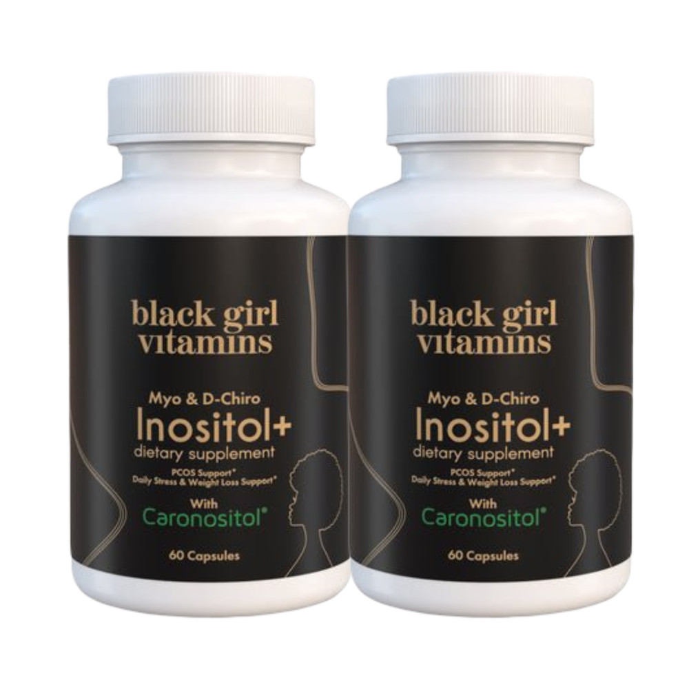 2-Pack Black Girl Vitamins Inositol – Weight Loss & Nutrition Support – 120 Caps