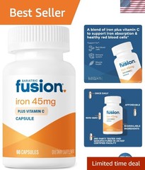 Bariatric Fusion Iron Supplement 45mg with Vitamin C | 1 Per Day | Vitamins f