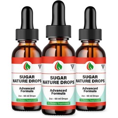 (3 Pack) Sugar Nature Drops Premium Blood Support Supplement, SugarNature (6oz)