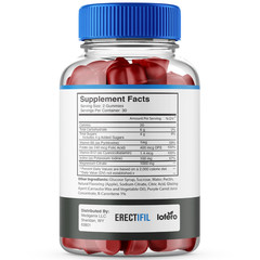 (2 Pack) Erectifil Male Gummies, Advanced Men Performance Support (120 ct)