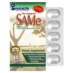 2 X NutraLife, SAMe, 400 mg, 30 Enteric Coated Tablets