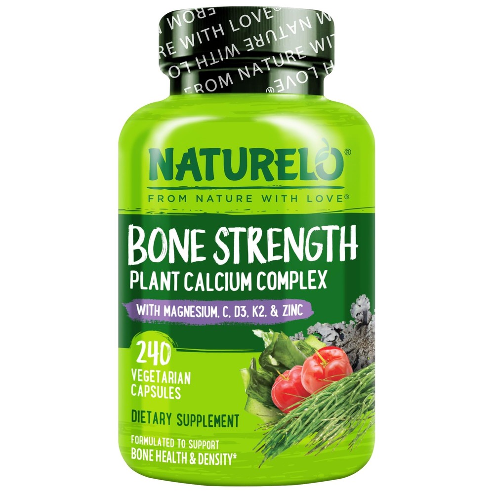 Strengthen Bones Naturally – Calcium 600mg with D3 K2 240 Capsules