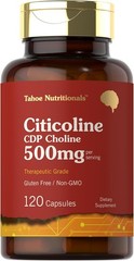 Citicoline Supplement 500mg | 120 Capsules | CDP Choline | Cognitive Support