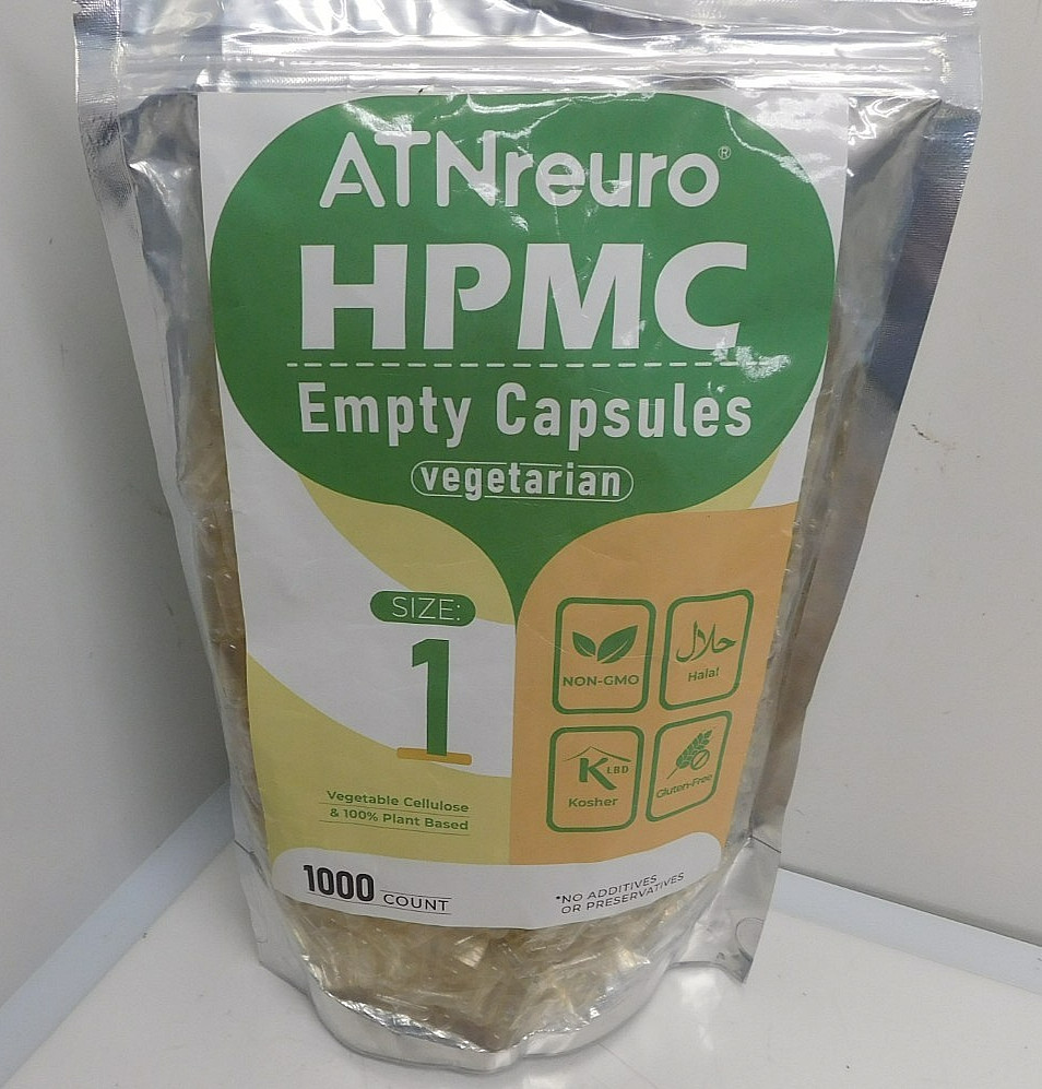 XPRS Nutra Size 1 Empty Vegan Capsules – 1000 Count Clear Capsules for DIY Fill