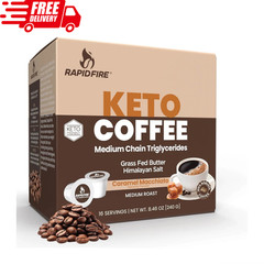 Rapidfire Caramel Macchiato Ketogenic High Performance Keto Coffee Pods Support