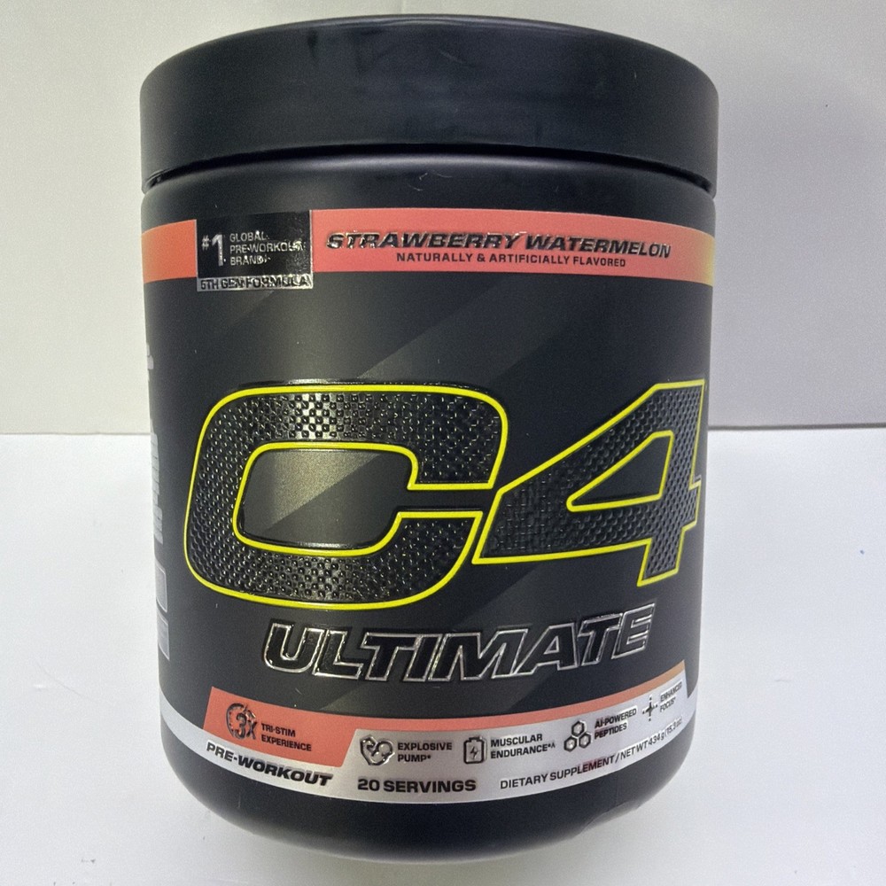 C4 Ultimate Preworkout Strawberry-Watermelon 15.3 oz BB 06/2027