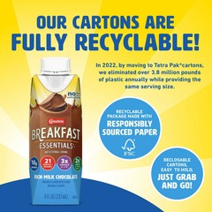 Carnation Breakfast Essentials Chocolate Shake 8 fl oz Bottles 12 Pack